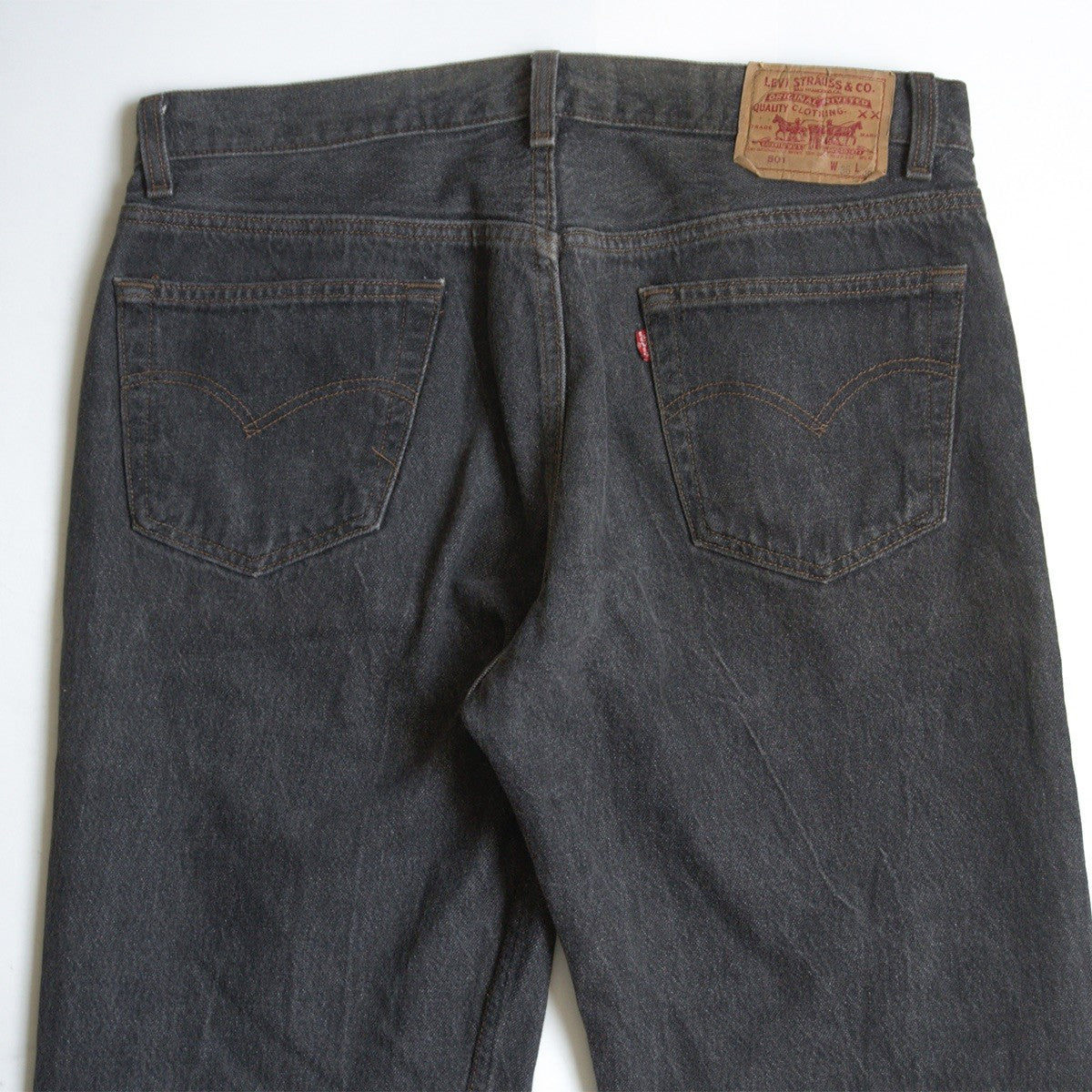 LEVI'S 80s 501 Pre-dyed Black Made in USA Jeans Size 36×36
