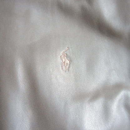 POLO RALPH LAUREN Brown Lamb Leather Swingtop Jacket Size M