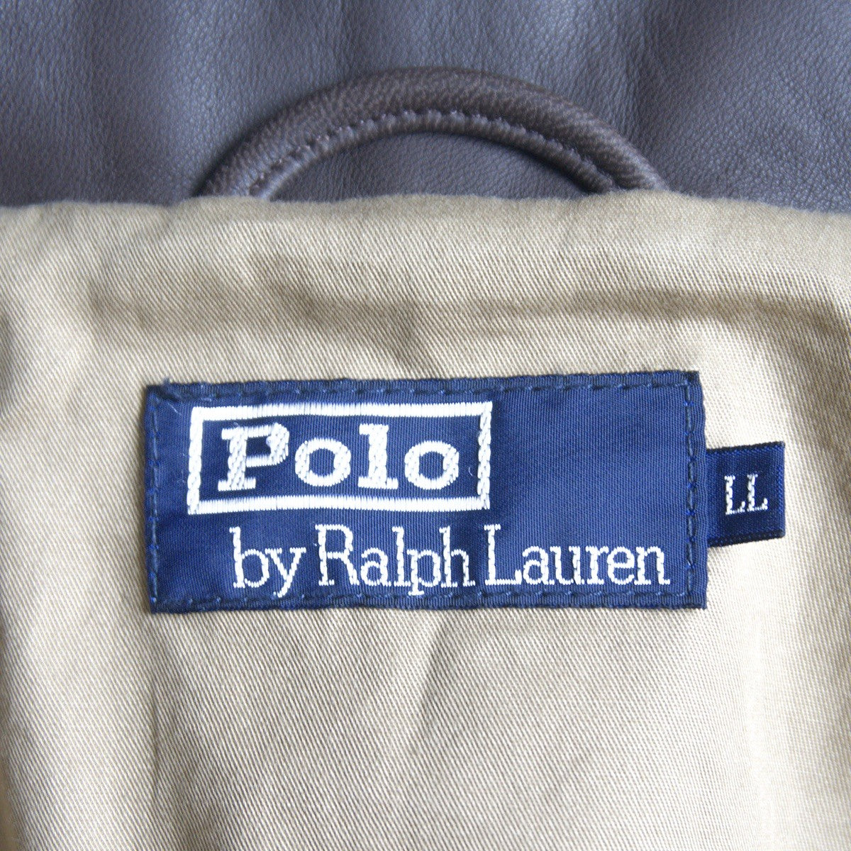 POLO RALPH LAUREN Brown Lamb Leather Swingtop Jacket Size M