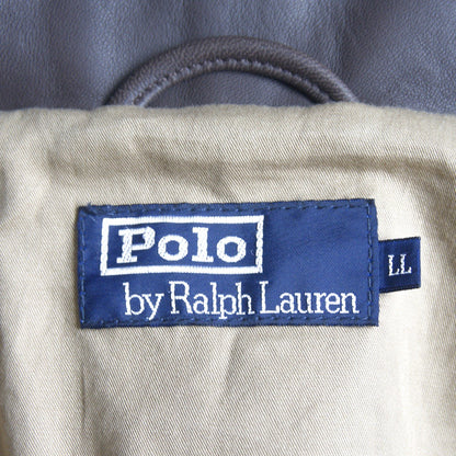 POLO RALPH LAUREN Brown Lamb Leather Swingtop Jacket Size M