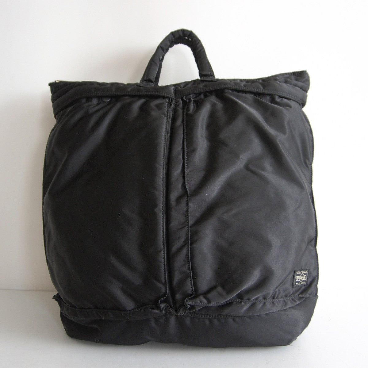 TANKER BAG Porter Black 2-Way Nylon Helmet Bag Size ONE SIZE