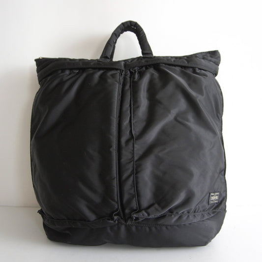 TANKER BAG Porter Black 2-Way Nylon Helmet Bag Size ONE SIZE