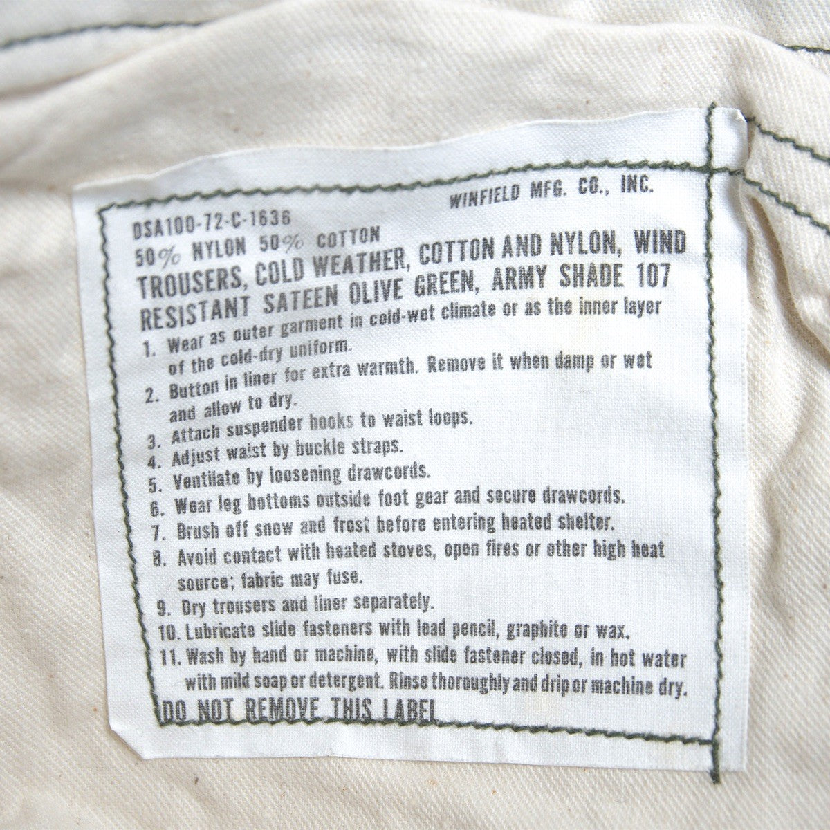 US ARMY 70s M-65 Field Cargo Pants Size SMALL/REGULAR