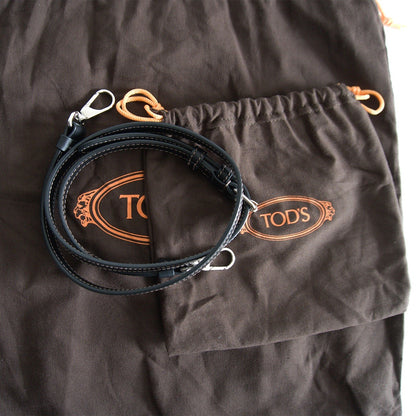 TOD'S T Timeless 2-Way Leather Mini Bag Black Size ONE SIZE