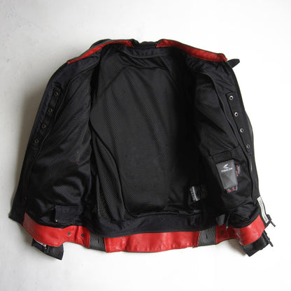 RS TAICHI GMX Arrow Racing Leather Jacket Black Size XL