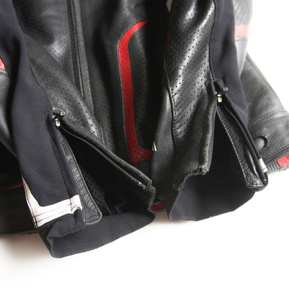 RS TAICHI GMX Arrow Racing Leather Jacket Black Size XL