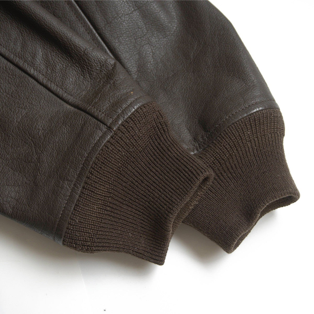 MORGAN PRODUCTIONS G-1 Leather Flight Dark Brown Jacket Size 42