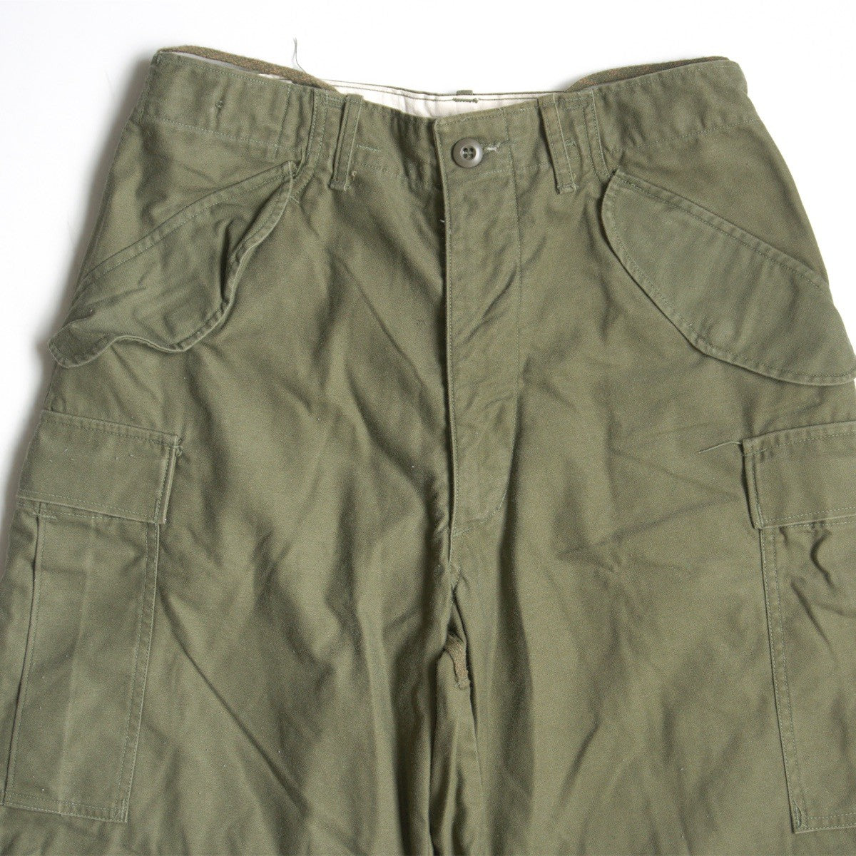 US ARMY 60s M-65 Aluminum Zip Cargo Pants Size SMALL-REGULAR