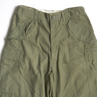 US ARMY 60s M-65 Aluminum Zip Cargo Pants Size SMALL-REGULAR