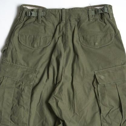 US ARMY 60s M-65 Aluminum Zip Cargo Pants Size SMALL-REGULAR