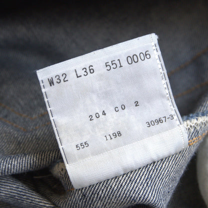 LEVI'S 551ZXX Big E Valencia Made Denim Jeans Size 32×36