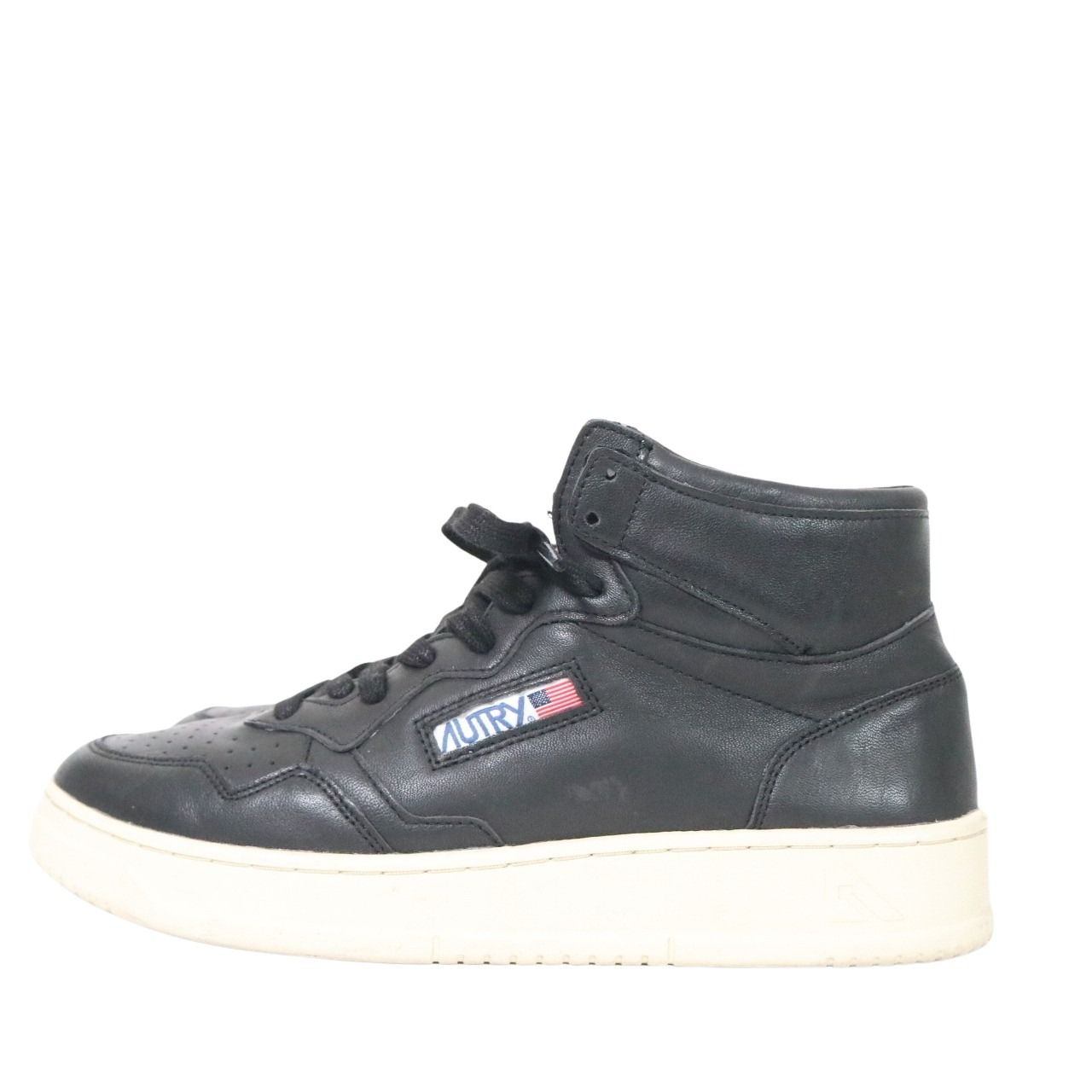 AUTRY Medalist Mid Leather Sneakers Black Size 27.0cm