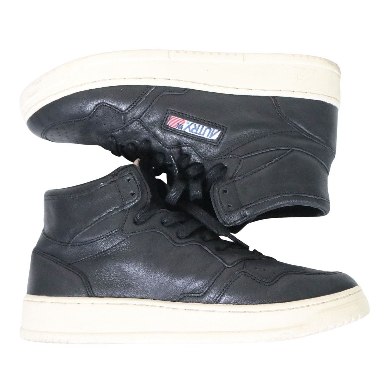 AUTRY Medalist Mid Leather Sneakers Black Size 27.0cm