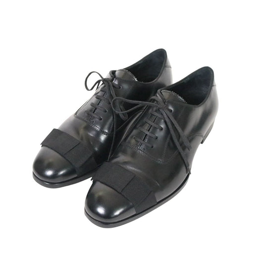 JIMMY CHOO Falcon Grosgrain Ribbon Oxfords Black Size 26.0cm