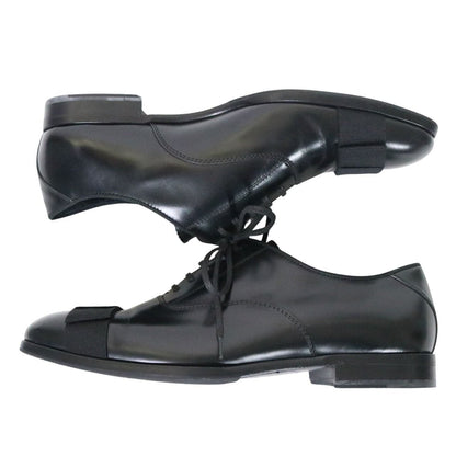 JIMMY CHOO Falcon Grosgrain Ribbon Oxfords Black Size 26.0cm