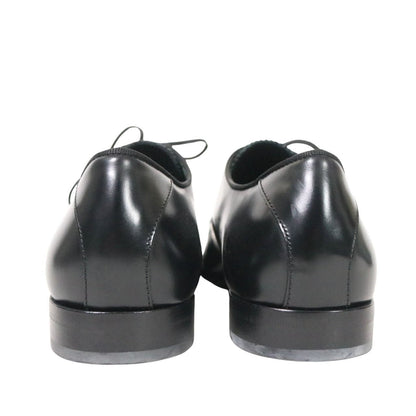 JIMMY CHOO Falcon Grosgrain Ribbon Oxfords Black Size 26.0cm