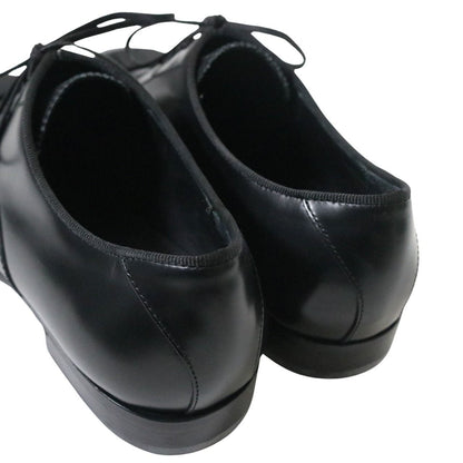 JIMMY CHOO Falcon Grosgrain Ribbon Oxfords Black Size 26.0cm