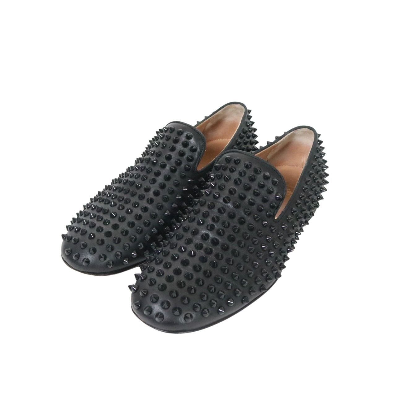 Christian Louboutin Rollerboy Slip-Ons Black Size 25.0cm