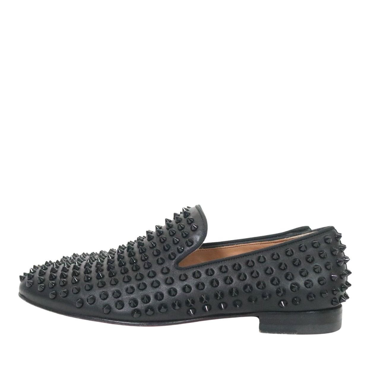 Christian Louboutin Rollerboy Slip-Ons Black Size 25.0cm