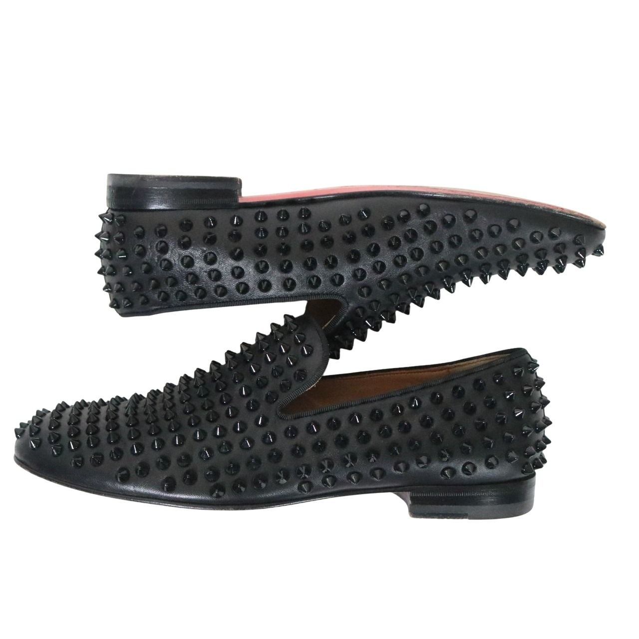 Christian Louboutin Rollerboy Slip-Ons Black Size 25.0cm