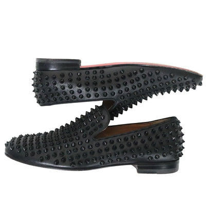 Christian Louboutin Rollerboy Slip-Ons Black Size 25.0cm
