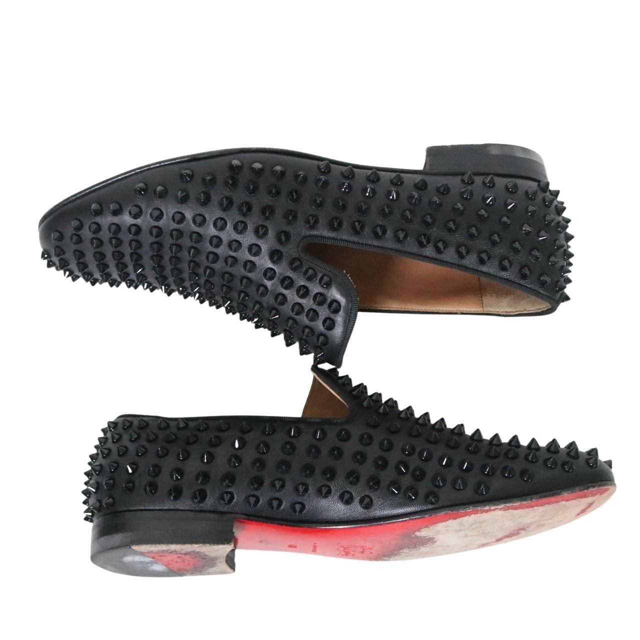 Christian Louboutin Rollerboy Slip-Ons Black Size 25.0cm