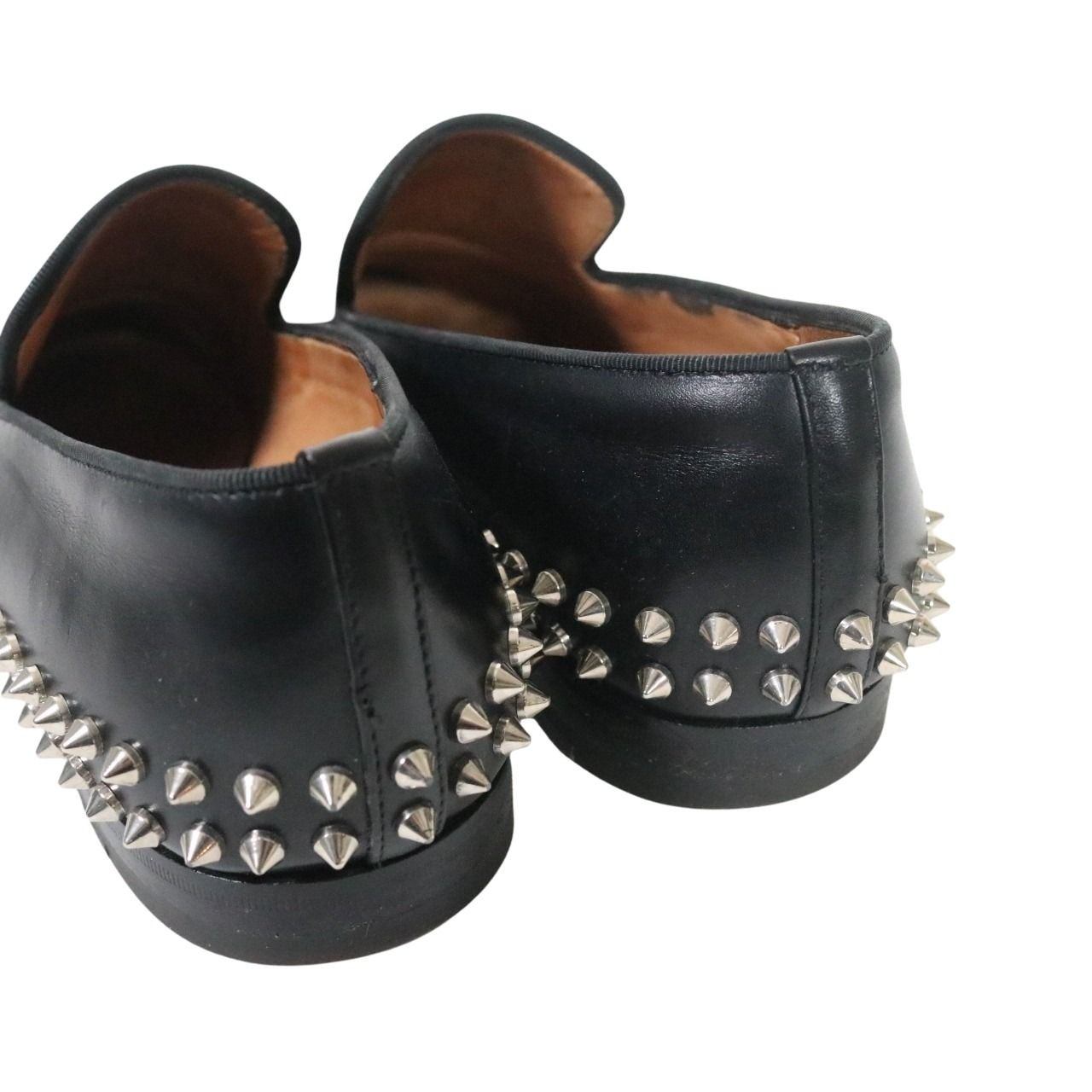 Christian Louboutin Mattia Spikes Loafers Black Size 25.0cm