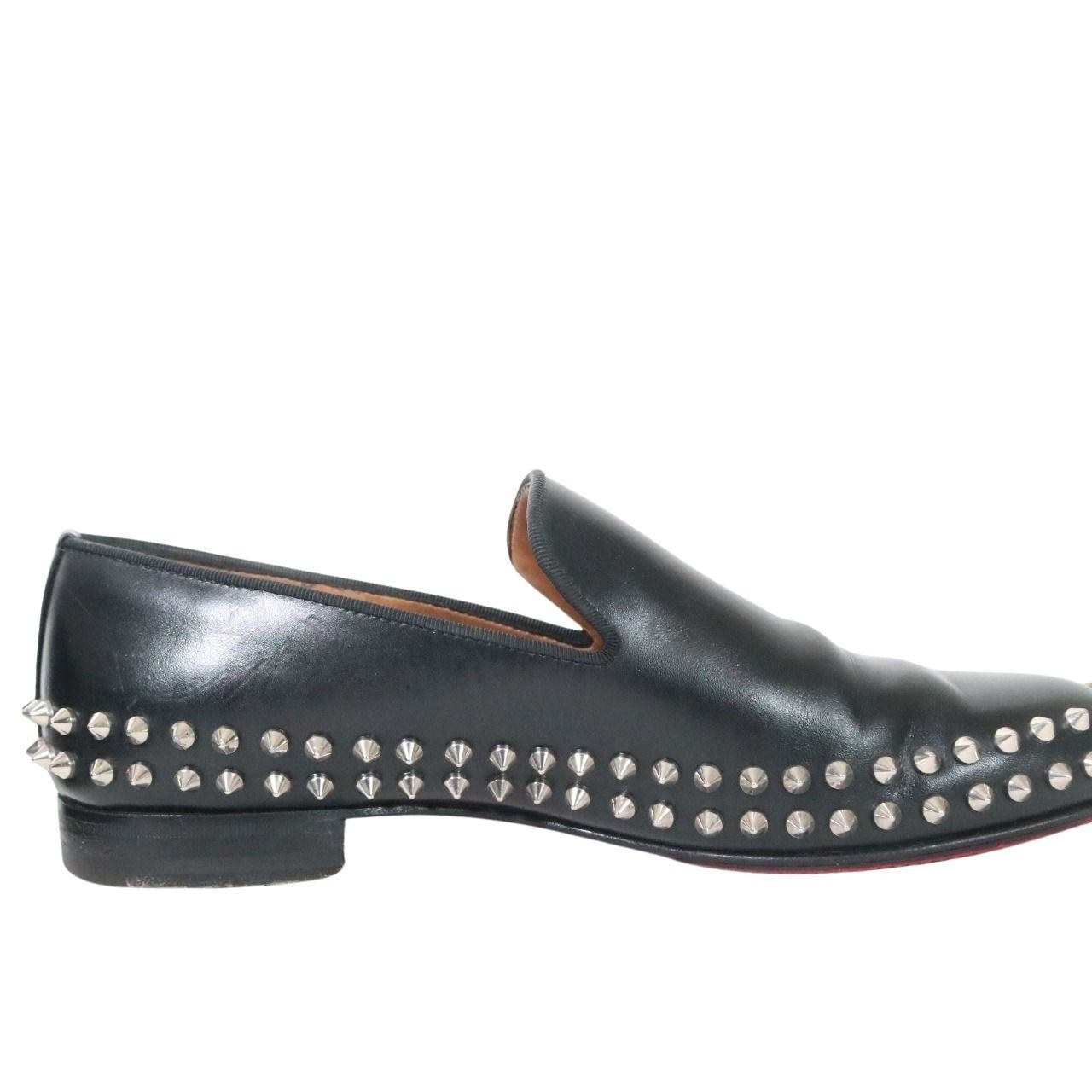 Christian Louboutin Mattia Spikes Loafers Black Size 25.0cm