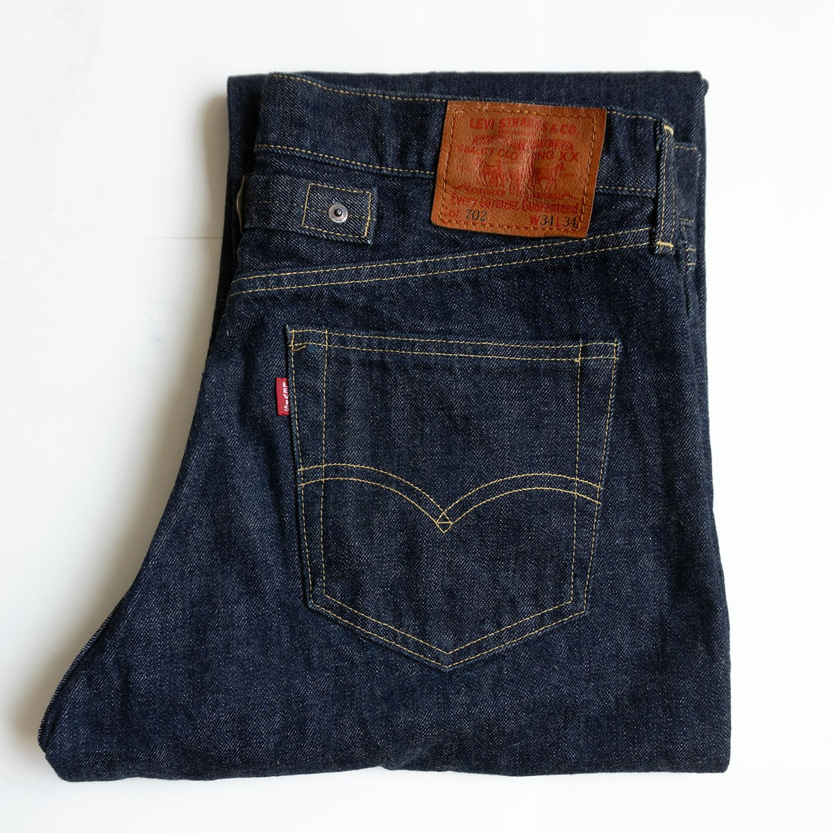 LEVI'S 702XX Big E Dark Wash Jeans Size 34x34 Size 34×34