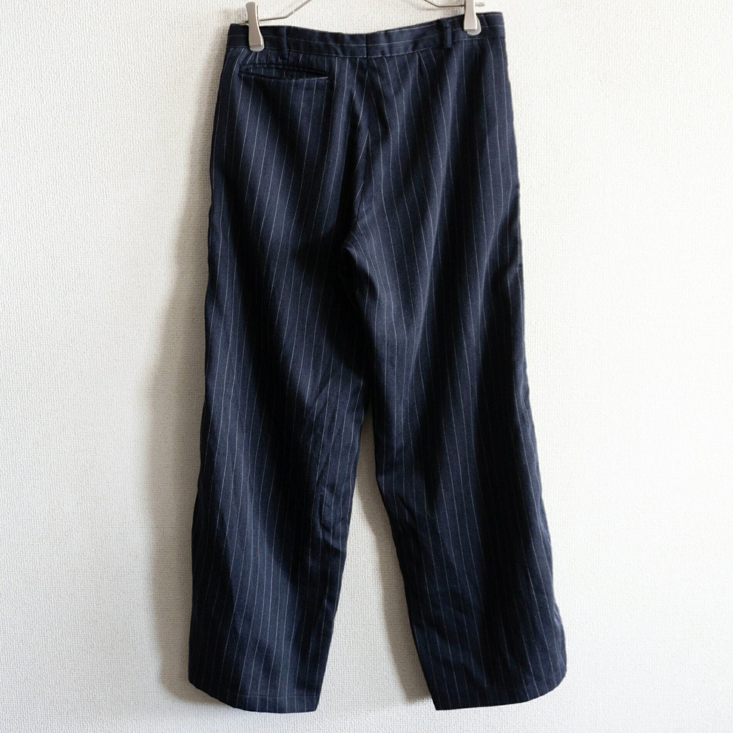 GEOFFREY B. SMALL Striped Wide Trousers Size 44