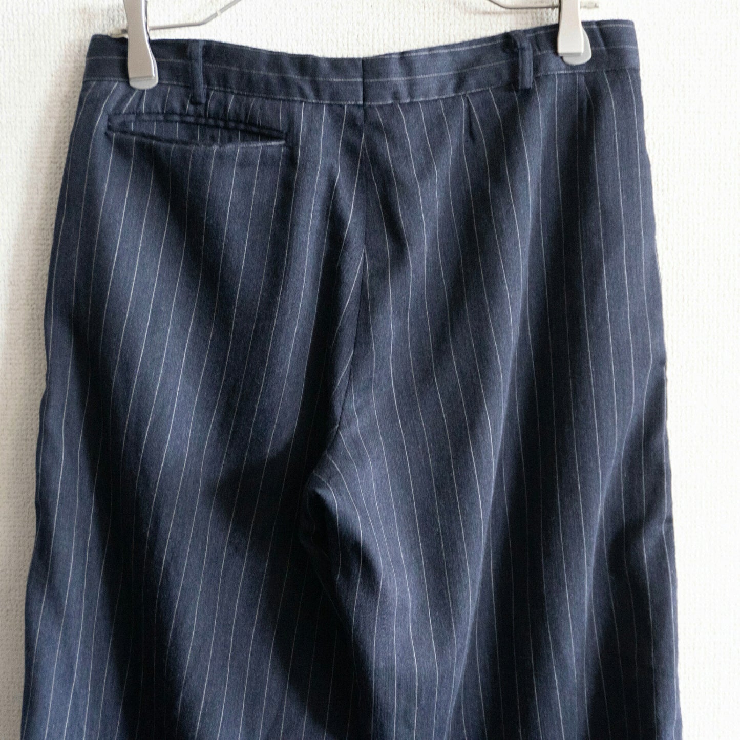 GEOFFREY B. SMALL Striped Wide Trousers Size 44