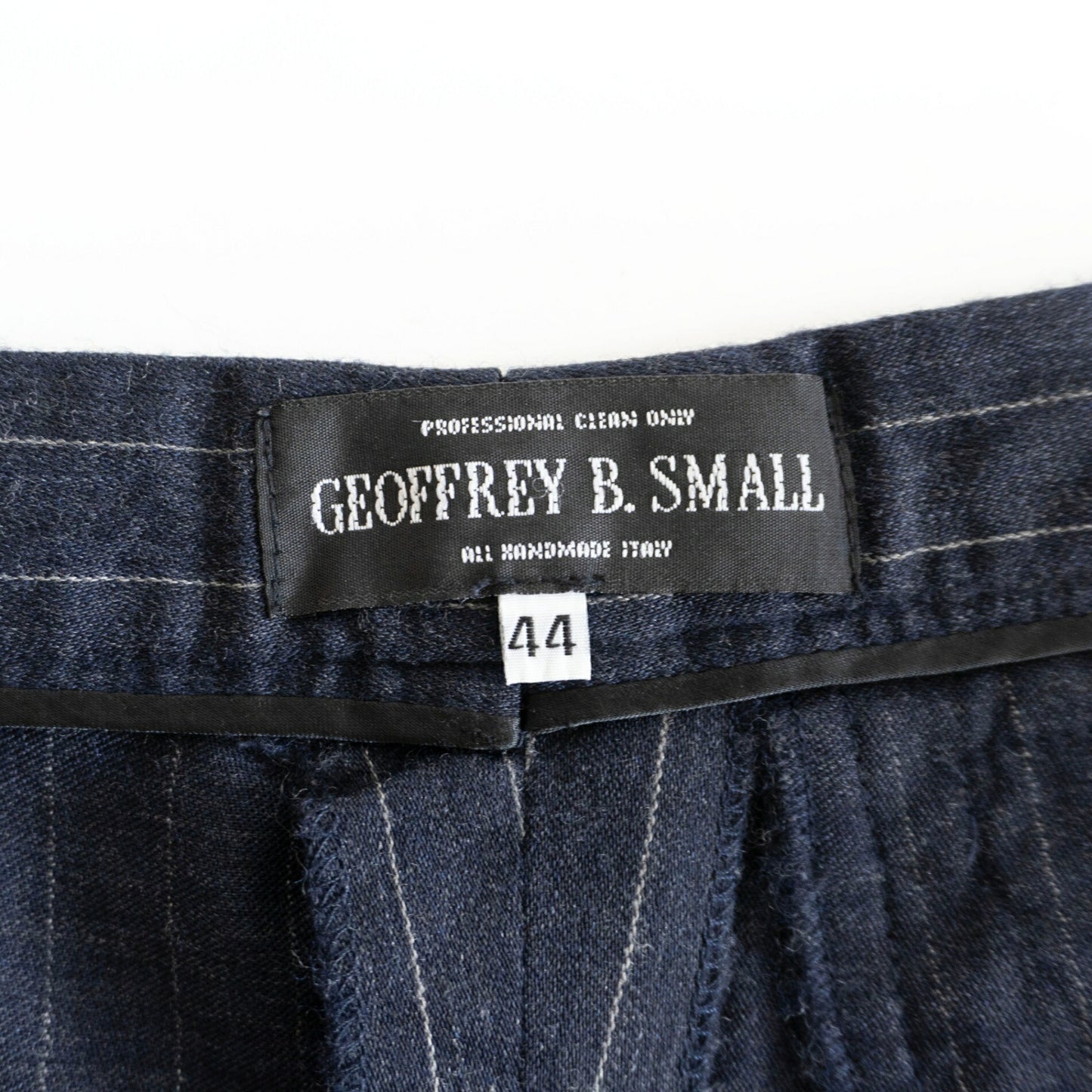 GEOFFREY B. SMALL Striped Wide Trousers Size 44