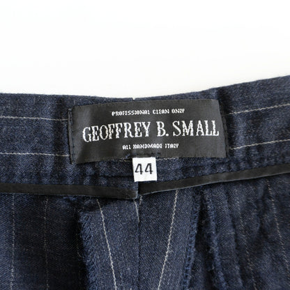 GEOFFREY B. SMALL Striped Wide Trousers Size 44