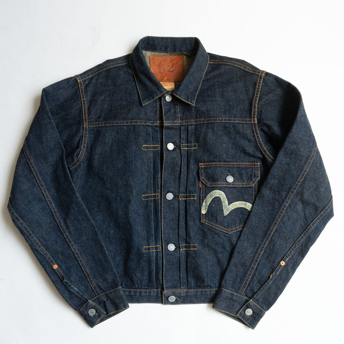 EVISU 1506 1st Model Dark Indigo Denim Jacket Size 40