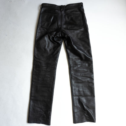 VANSON Made in USA Thick Leather Pants Black Size 34