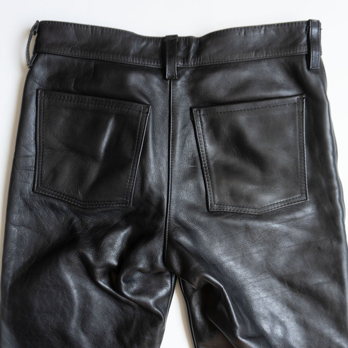VANSON Made in USA Thick Leather Pants Black Size 34