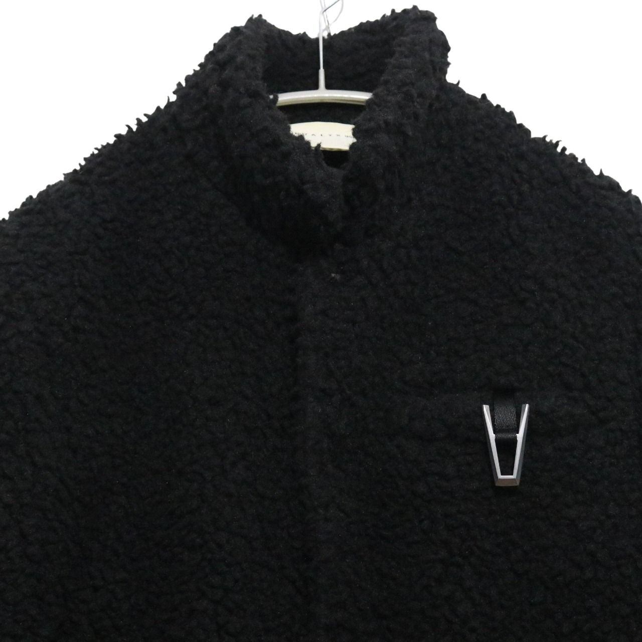 1017 ALYX 9SM Polar Fleece Boa Coat Black Size M