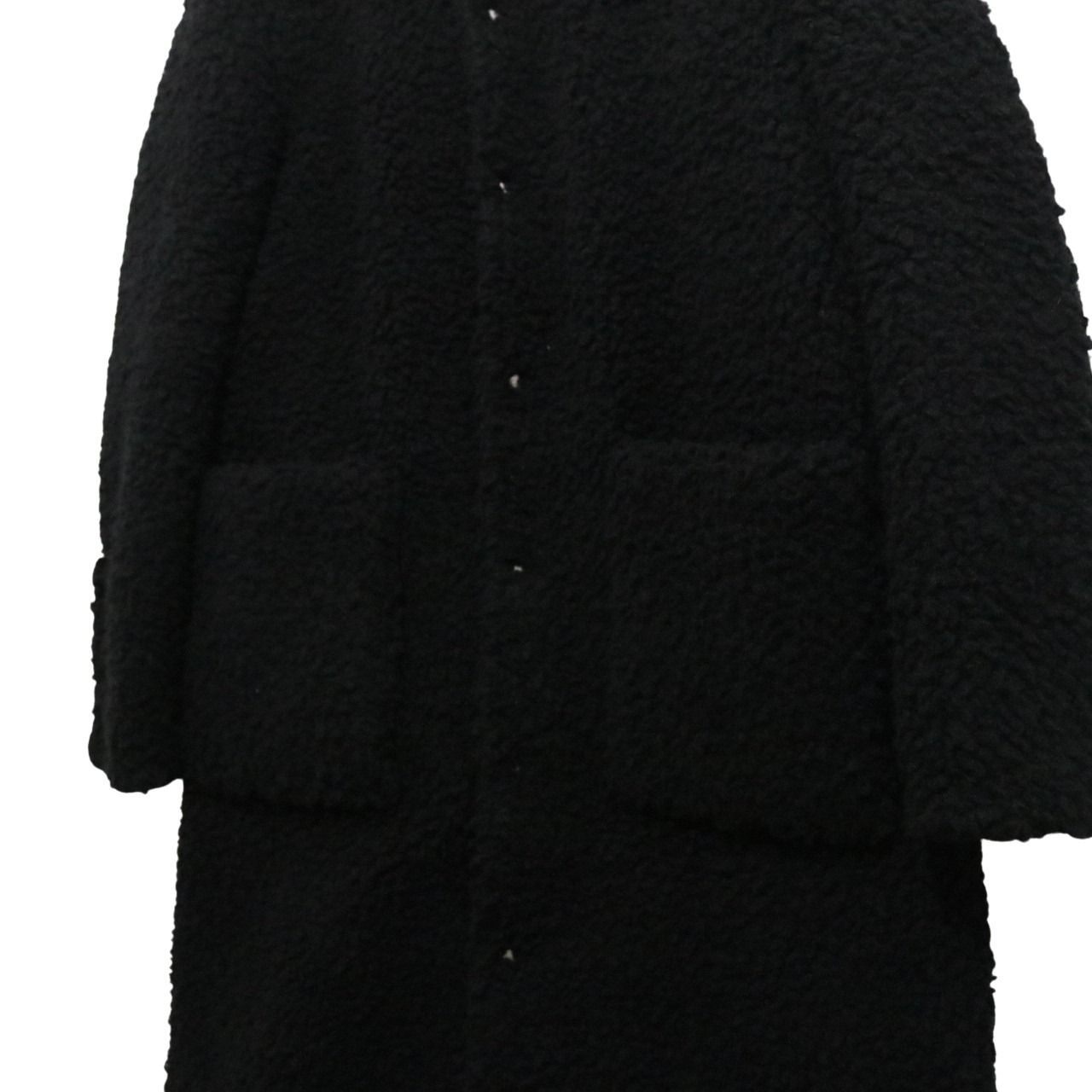 1017 ALYX 9SM Polar Fleece Boa Coat Black Size M