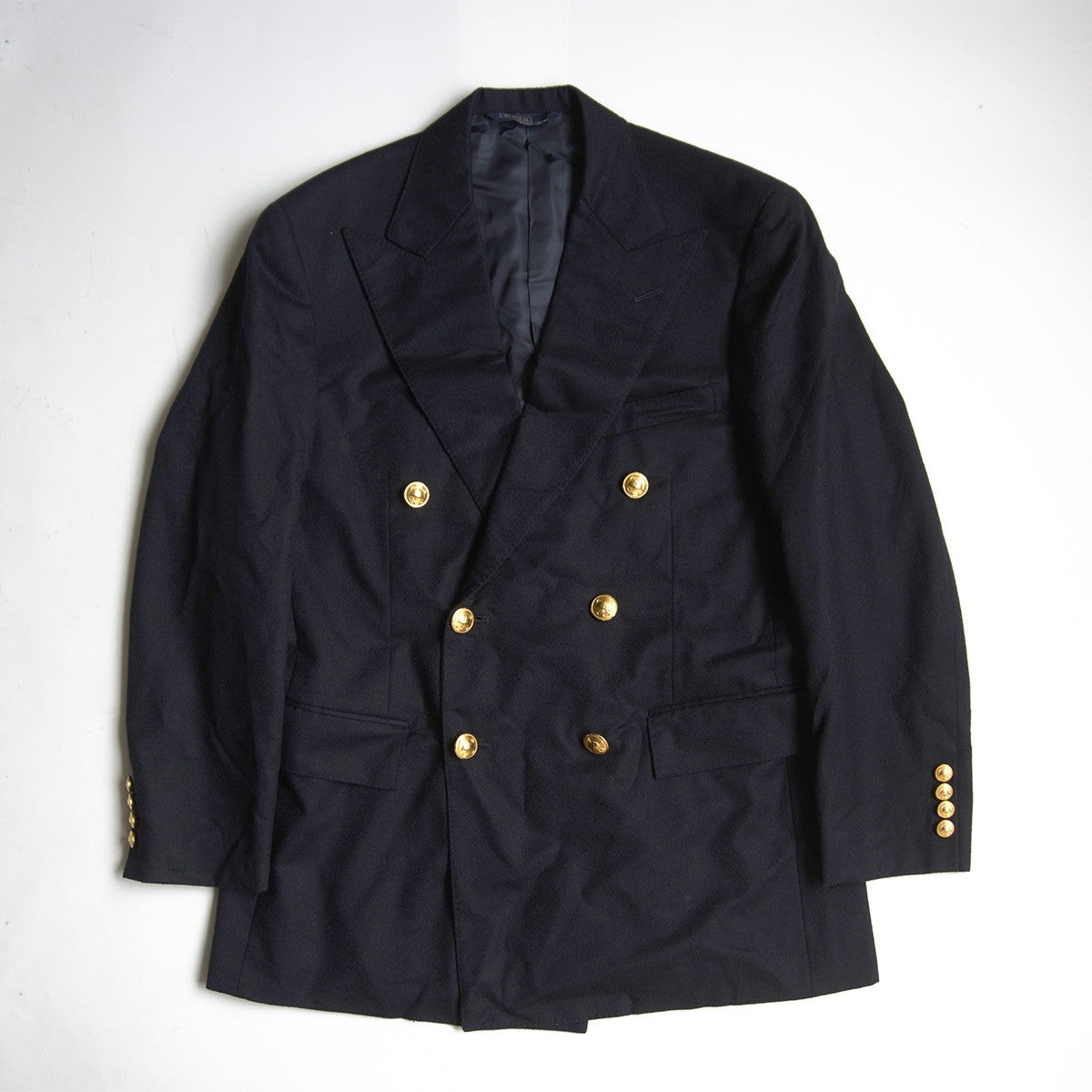POLO RALPH LAUREN Navy Button Blazer Size 180
