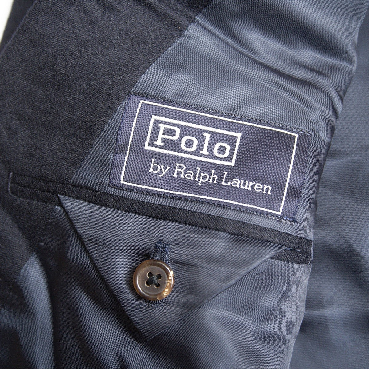 POLO RALPH LAUREN Navy Button Blazer Size 180
