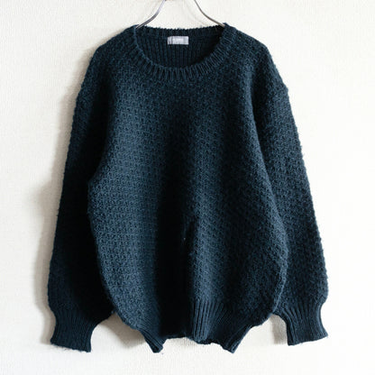 COMME des GARCONS HOMME 80s Wool Cable Sweater Green Size M