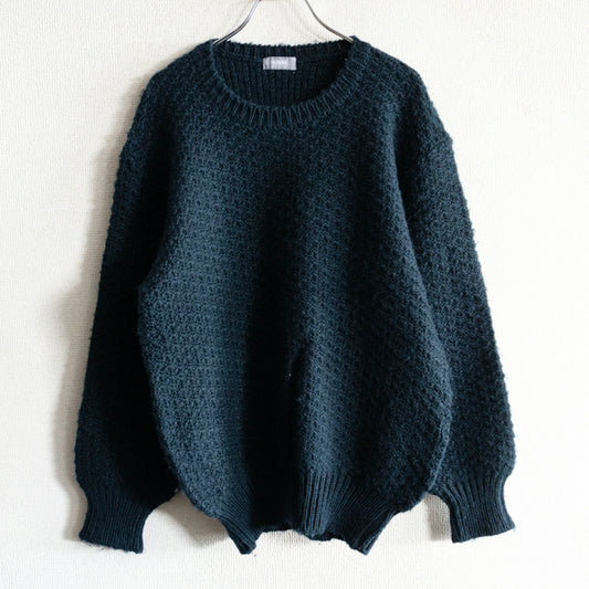 COMME des GARCONS HOMME 80s Wool Cable Sweater Green Size M