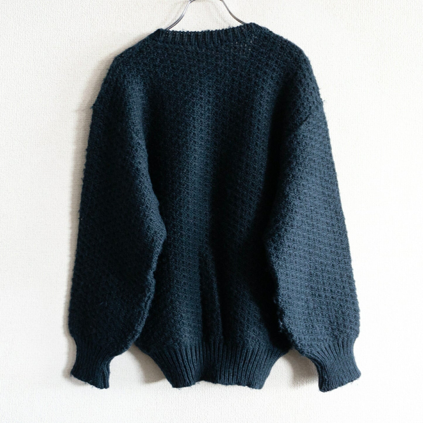 COMME des GARCONS HOMME 80s Wool Cable Sweater Green Size M