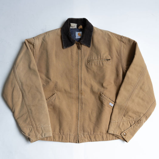 Carhartt Made in USA Duck Canvas Detroit Jacket Brown Size L