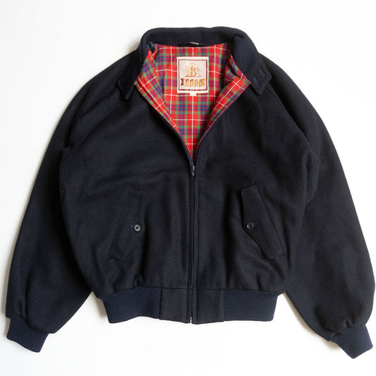 BARACUTA G9 Wool Harrington Jacket Dark Navy Size 40