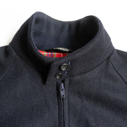 BARACUTA G9 Wool Harrington Jacket Dark Navy Size 40