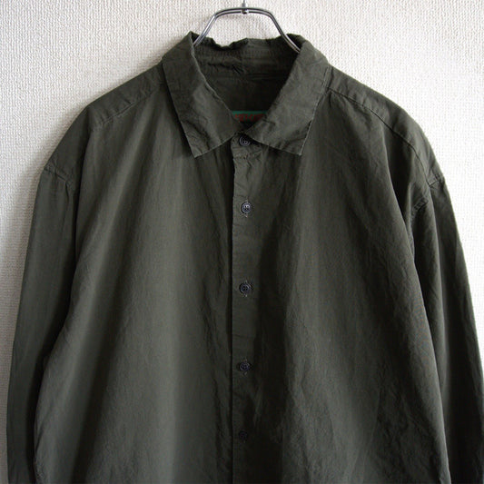 CASEY CASEY Big Raccourcie Paper Cotton Shirt Size L