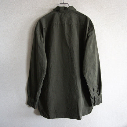 CASEY CASEY Big Raccourcie Paper Cotton Shirt Size L