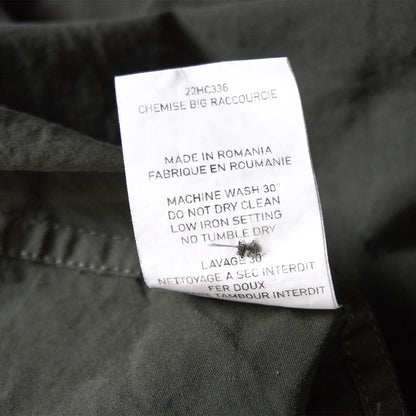 CASEY CASEY Big Raccourcie Paper Cotton Shirt Size L