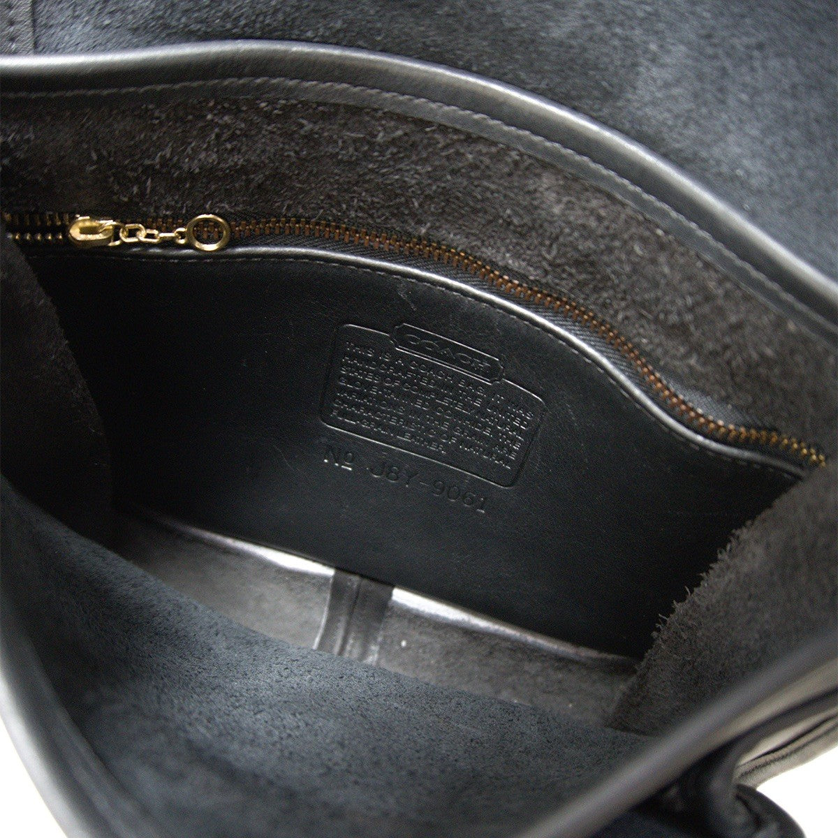 OLD COACH Leather Turnlock Shoulder Bag Black Size ONE SIZE